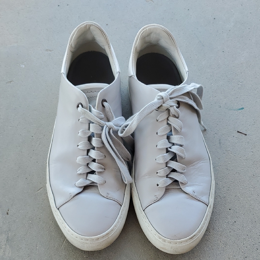 Good Man : Italian Leather Sneakers | Luxe Comfort | Clean White | Size 8